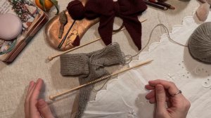 Бант спицами❤️Подробный мастер класс🎄