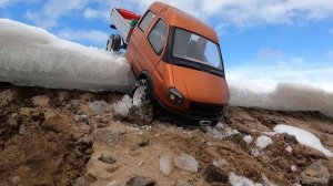 ЗАВАЛИЛИ Газель на бездорожье ... ГАЗ 66 вытаскивет. RC OFFr