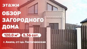 Обзор загородного дома ( ст-ца. Гостагаевская)