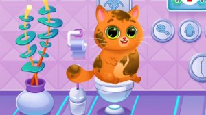 Играем с Полиной в игру кот Bubbu 2