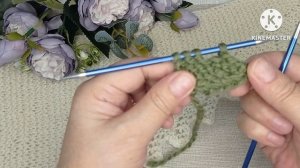 Кайма для бактусов, косынок, платков! Красивая,а вяжется легко и просто!!!