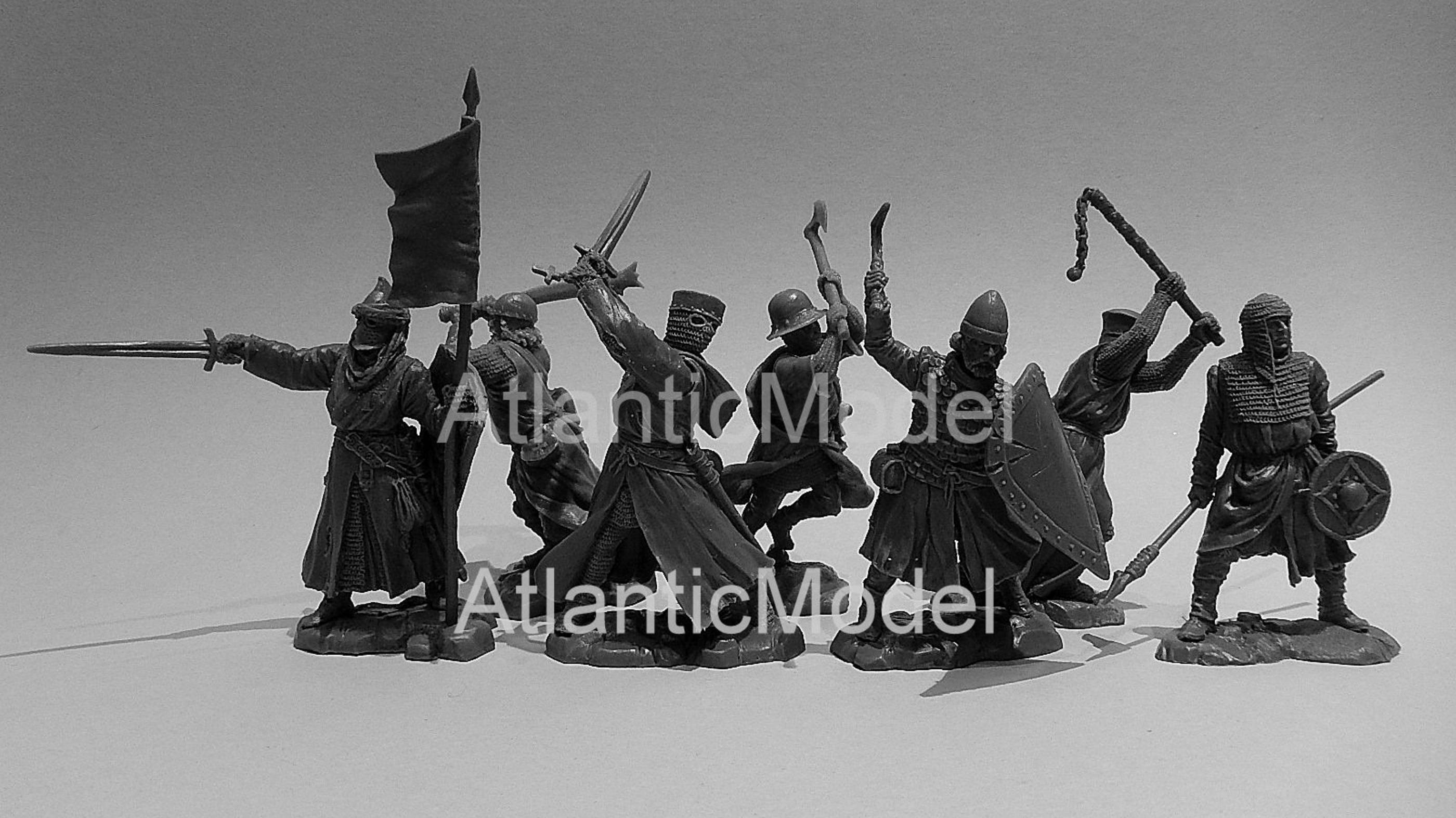 солдатики Публия Рыцари-крестоносцы 7 фигур 7 поз RUNECRAFT смотреть онлайн