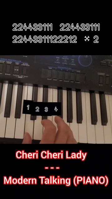 Modern Talking - Cheri Cheri Lady (PIANO 🎹)