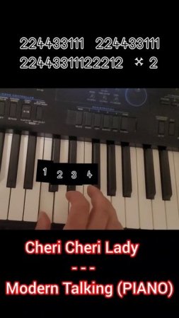 Modern Talking - Cheri Cheri Lady (PIANO 🎹)