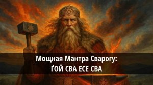 Мощная Мантра Сварогу — ҐОЙ СВА ЕСЕ СВА: активация силы Творения и защиты Рода | Александр Жарков