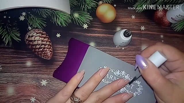 Зимний маникюр стемпинг на гель лак смотреть онлайн