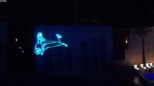 Alf Leila Wa Leila Egypt, Hurghada. Февраль 2015. Лазерное шоу. смотреть онлайн