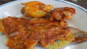 Говядина с киви под сырной корочкой