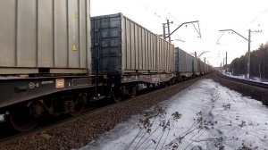 Контейнеровоз ВЛ10У-582 на БМО. Перегон Сандарово-Детков