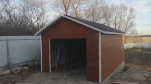 Теплый гараж из сэндвич-панелей Printech