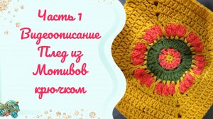 Плед крючком "Осенний вальс" // мотивы // часть 1