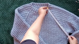 Обзор: голубой Свитер из Ализе Суперлана Макси (Alize Superlana Maxi)