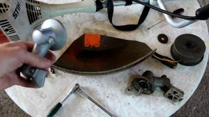 Триммер Stihl FS 55 Мотокоса Замена углового редуктора