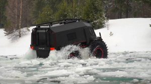 Вездеход Тайфун Выходит из Воды на Лёд? ДА! БЕЗ ПРОБЛЕМ! Грязь Вода Снег Лёд - Настоящий Вездеход!