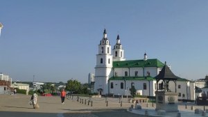 Утренний Минск,ратушная площадь