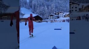 Наталья Непряева в Давосе.лыжи.тренировка.лыжные гонки