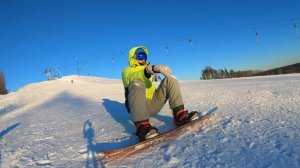 как встать на сноуборде с переднего и заднего кант