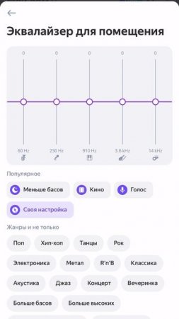 Эквалайзер в Яндекс Станции Стрит