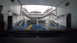 Москва - Крым. Заезжаем на паром в порту Кавказ 25 июня 20