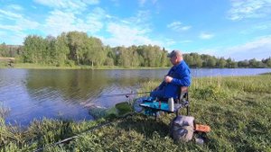 Рыбалка на фидер, улов — плотвичка, карась метает икру.