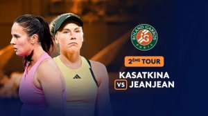29.05.2025. Дарья Касаткина - Леолия Жанжан. WTA Roland Garros. Darya Kasatkina - Leolia Jeanjean