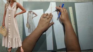 Моделирование. Летний сарафан. Выкройка № 1720.