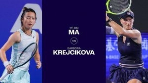 17.10.2024. Есинь Ма - Барбора Крейчикова. WTA Ningbo. Yexin Ma - Barbora Krejcikova