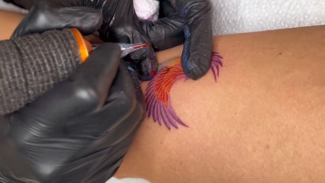 Тату на руке для девушки - Феникс. Красивая татуировка смотреть онлайн