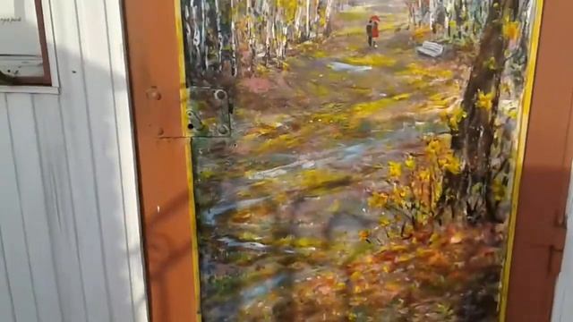 Волшебная дверь в мастерскую "Ларус"-моих рук дело-и холодное железо стало живописным...