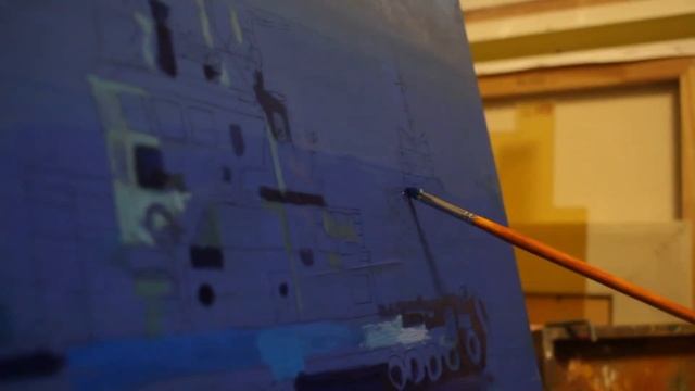 "S F I N K S" Pusher Tug Живопис буксир-штовхач Одеса 2022 смотреть онлайн