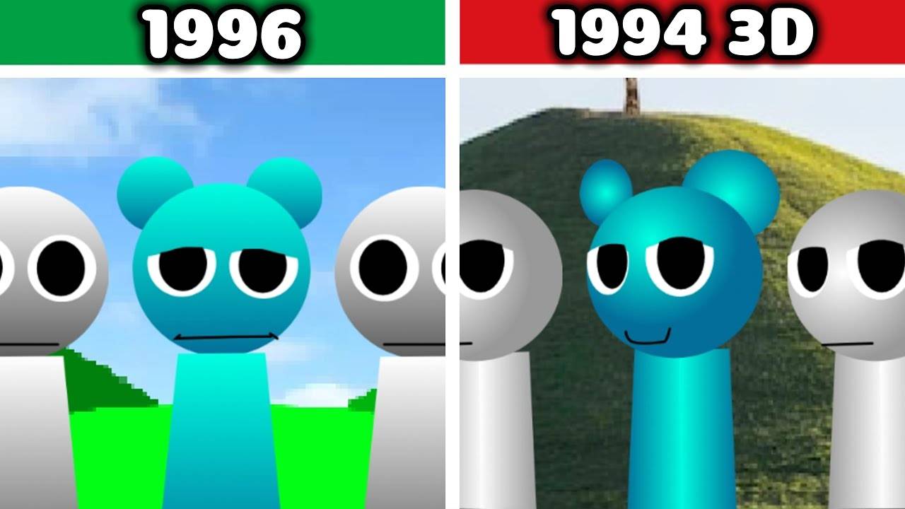 INCREDIBOX SPRUNKI | 1996 vs 1994 3D 👓📼 — КТО ВЫГЛЯДИТ КРУЧЕ? 😎