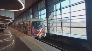 состав 81-760А "Поезд Победы" отправляется со станции Пыхтино (16.04.2025)