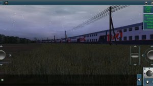 trainz simulator 12 Android на "ТЕП70-0301" с "Пассажирским поездом"