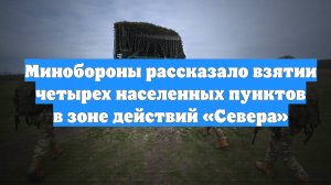 Минобороны рассказало взятии четырех населенных пунктов в зоне действий «Севера»