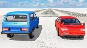 500 лежачих полицейских тачка не везёт 200 км/ч подвеска в хлам! игра авто краш BeamNG Ситуации