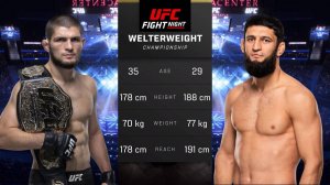 Хабиб Нурмагомедов против Хамзата Чимаева Полный бой - UFC 5