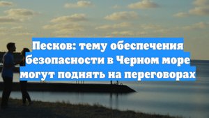 Песков: тему обеспечения безопасности в Черном море могут поднять на переговорах