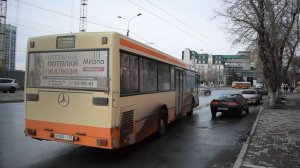 Автобус Mercedes-Benz O405N2(Р 908 ТТ 39)Покатушки по Барнаулу/Ride on the Mercedes-Benz O405N2 bus