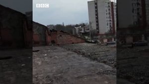 Видео разрушений в Чернигове, снятое с дрона.