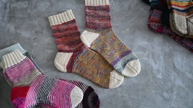 Носки из остатков пряжи. Какие методы использую для вя