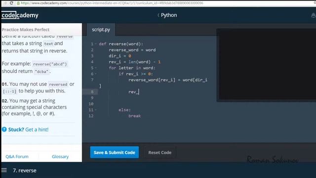 ПК028 - Меняем порядок символов на обратный - Уроки пито?