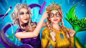 Тим Тин : Как Стать Популярной Русалкой? Мейковер из Ботанши в Популярную! ТИМ ТИН