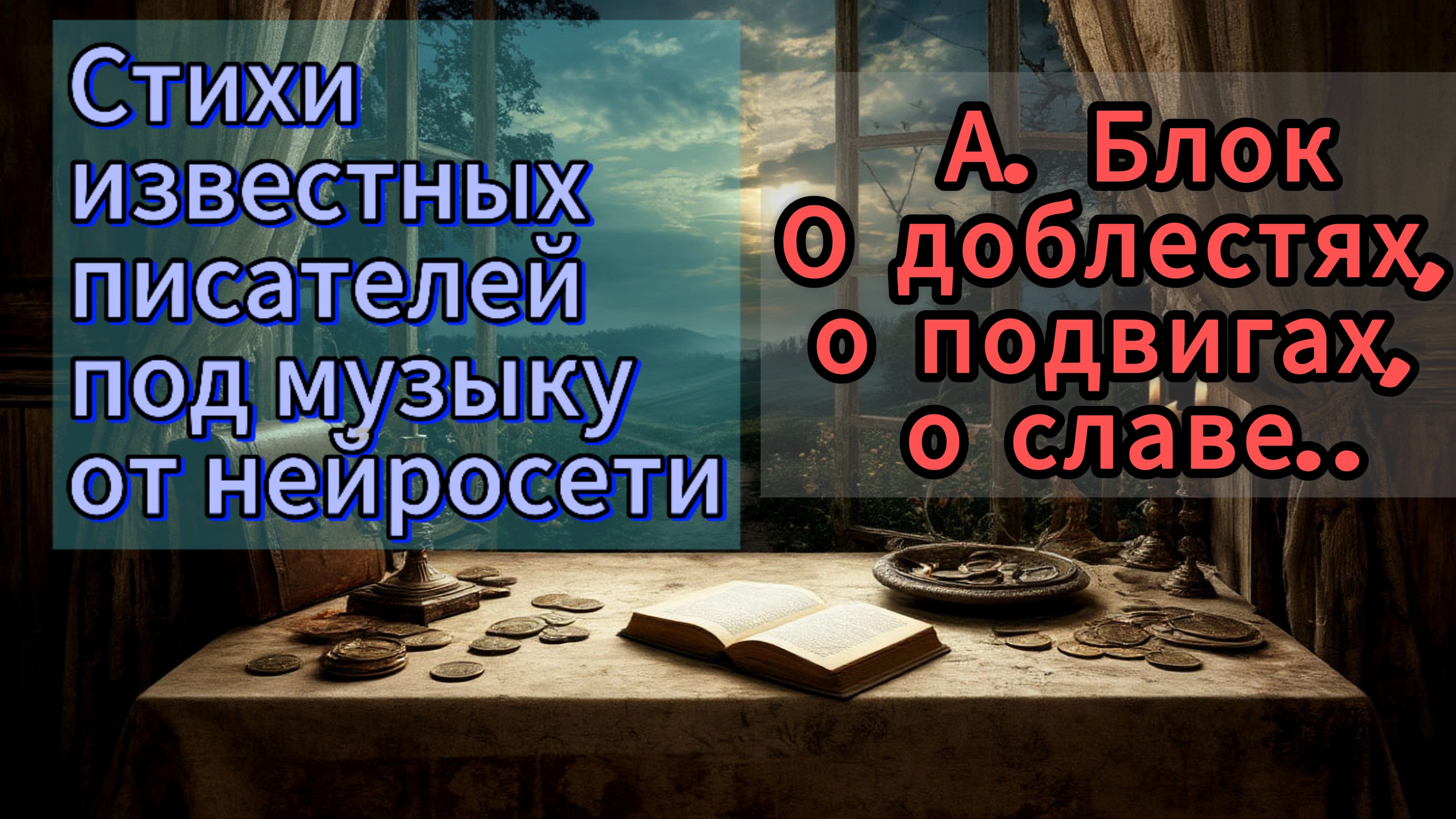А. Блок - О доблестях, о подвигах, о славе... Стихи - А. Блок, Музыка - Нейросеть.