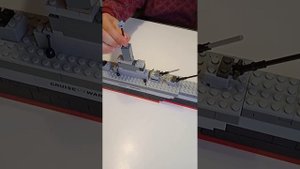 Крутой эсминец из лего 6-ти летнего ребенка