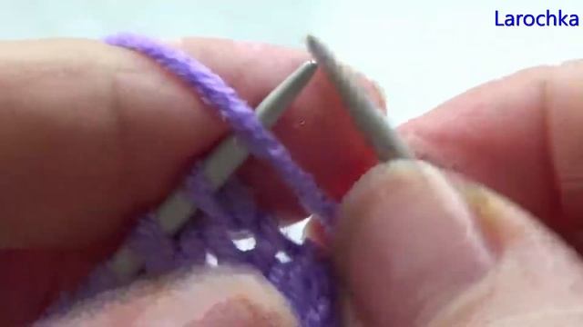 Узоры из лицевых и изнаночных петель.Узор № 9 смотреть онлайн