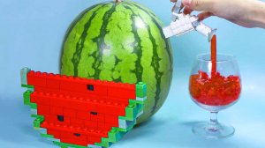 "LEGO АРБУЗНОЕ МОРОЖЕНОЕ 🍉🍦 ASMR-приготовление (Хруст, скрип, стук деталей)