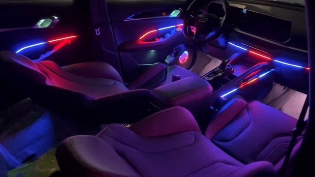 Атмосферная подсветка салона Geely Coolray – 24 в 1 от MTF Light смотреть онлайн