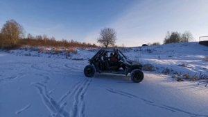 Самодельный багги из ваз 2109 Forward Safari 530 тест, кпп штатное