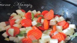 Рыбные улитки с овощами