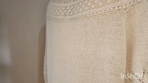 Приглашаю на платный МК, блузка с кружевом спицами